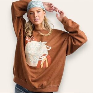 NWT Golden Hour OverSized Sweatshirt - One Size fits an XL